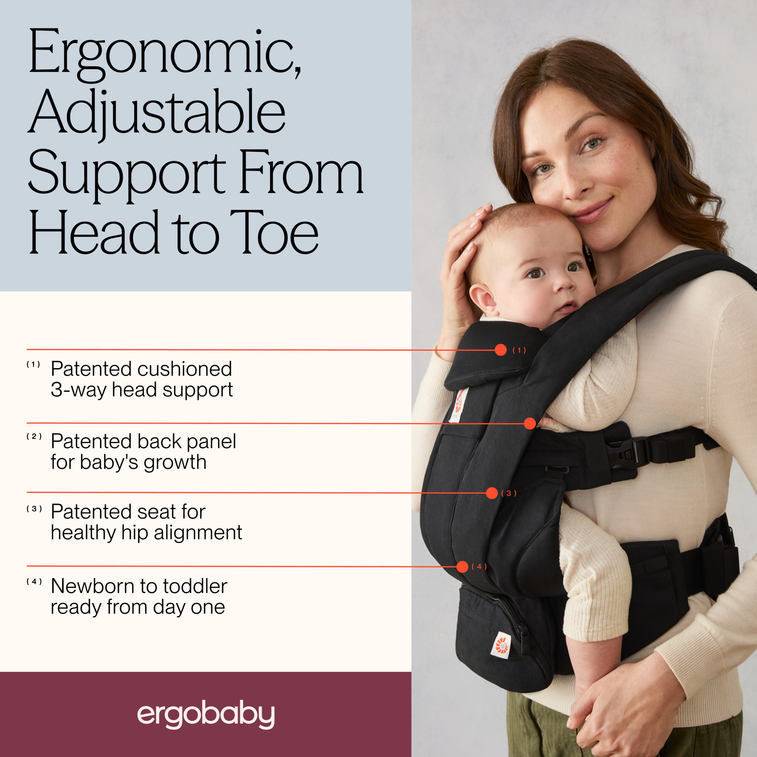 Ergobaby Deluxe Cotton kandekott (4)